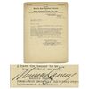 Image 1 : Marcus Garvey Letter Signed on Universal Negro Improvement Association Letterhead as Its President -