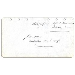 Andrew Mellon's Signature as Secretary of the Treasury