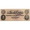 Image 1 : 1861 $5 FARMERS & EXCHANGE BANK OF CHARLESTON, SC