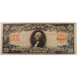 1906 $20 US GOLD CERTIFICATE