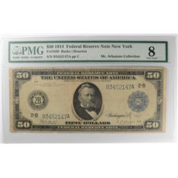 1914 $50 FEDERAL RESERVE NOTE PMG 8