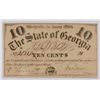 Image 1 : 1863 TEN CENT STATE OF GEORGIA