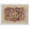 Image 2 : 1863 TWENTY FIVE CENT US FRACTIONAL CURRENCY