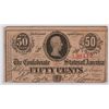 Image 1 : 1863 FIFTY CENT CONFEDERATE STATES OF AMERICA