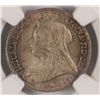 Image 2 : 1897 GREAT BRITAIN SILVER SHILLING NGC MS-63 ATTRACTIVE TONE BOTH SIDES