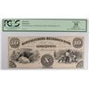 Image 1 : 18- $10 MANUFACTURERS & MECHANICS BANK PHILADELPHIA, PA (PROOF) PCGS 35 APPARENT