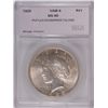 Image 1 : 1925 PEACE DOLLAR SEGS MS-60 (VAM-4)