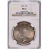 Image 1 : 1927 PEACE DOLLAR NGC MS-62