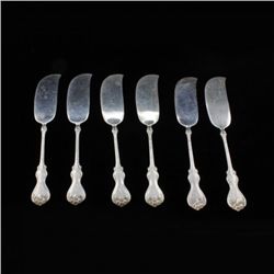 Set of 6 Whiting Duke of York Butter Spreaders