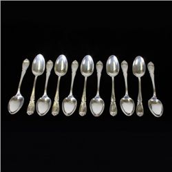 Set of 11 Durham Silver Co Teaspoons