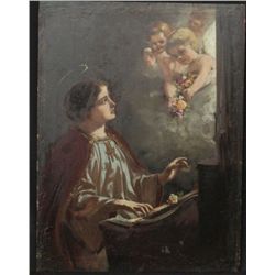 Vintage Oil on Board Painting