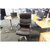 Image 2 : DARK BROWN LEATHER HIBACK EXECUTIVE CHAIR