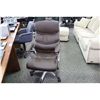 Image 2 : DARK BROWN LEATHER HIBACK EXECUTIVE CHAIR