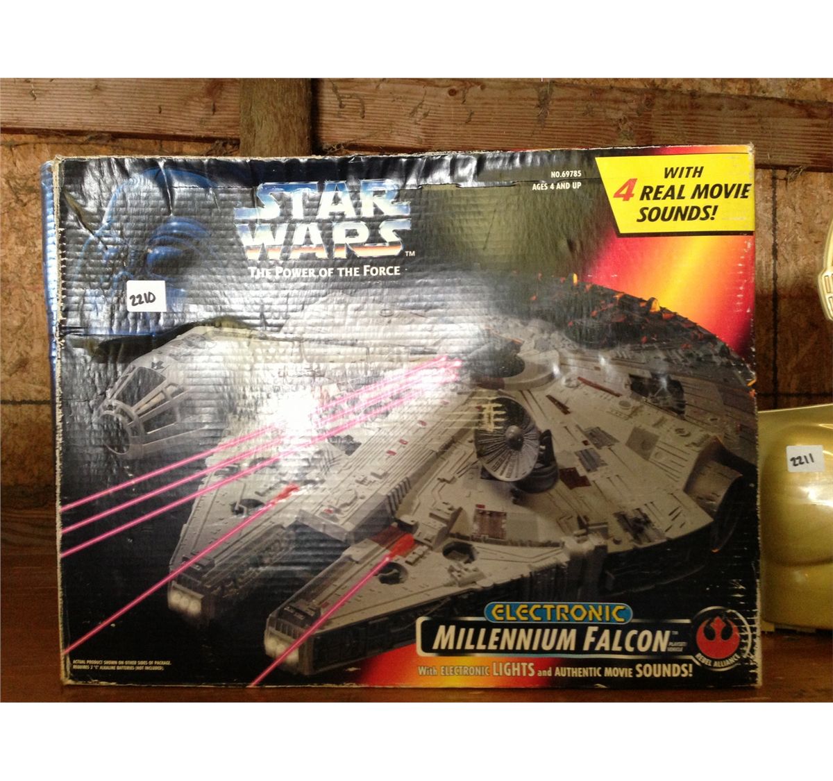 star wars millennium falcon in box