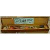 Image 1 : The New Game of Lawn Golf, with clubs, balls etc, in a wooden case £30-50...