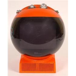 A JVC Nivico Orange Sputnik Television, on stand, 31 cm See illustration £30-40...