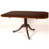 Image 1 : An Early 19th Century Mahogany Breakfast Table, crossbanded in satinwood, on a turned column and...