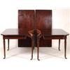 Image 1 : An Early 19th Century Mahogany Extending Dining Table, the end sections on tapering ring turned l...