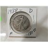 Image 2 : 1938D WALKING LIBERTY HALF DOLLAR COIN
