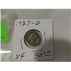 Image 2 : 1927D MERCURY DIME VF CONDITION