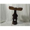 Image 3 : HAND CARVED WOOD MOOSE LAWN ORNAMENT STATUE