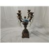 Image 2 : BRASS CENTERPIECE CANDELABRA PRISMS