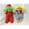 Image 1 : LOT TWO SOFT BODY TROLLS DOLLS RUBBER FACES