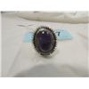 Image 2 : SILVERTONE AMETHYST RING SIZE 8