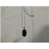 Image 2 : BLUE SUNSTONE PENDANT SILVERTONE NECKLACE
