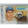 Image 2 : 1956 TOPPS #107 ED MATHEWS BASEBALL CARD