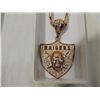 Image 2 : OAKLAND RAIDERS NECKLACE BLING FLASH FOOTBALL FAN