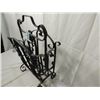 Image 3 : ANTIQUE VINTAGE WROUGHT IRON METAL MAGAZINE RACK