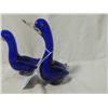 Image 3 : PAIR ART GLASS MURANO STYLE SWAN FIGURINES