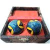 Image 1 : PAIR ASIAN MELODY BELL STRESS BALLS IN BOX