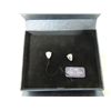 Image 2 : STERLING SILVER EARRINGS PIERCED AMETHYST NEW