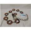 Image 2 : NEW LADIES LINK STYLE METAL LOOP BELT SMALL