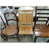 Image 1 : NICE ANTIQUE VINTAGE WOOD FOLDING YARD CHAIR