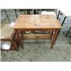 Image 1 : ANTIQUE VINTAGE OAK LIBRARY TABLE & DRAWER