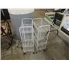 Image 1 : PAIR OF ROLL AROUND CARTS BASKET SORTING UNITS