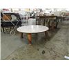 Image 1 : WEIMAN ROCKFORD MADE MARBLE TOP COFFEE TABLE