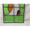 Image 3 : LEADED FRAME STAIN STAINED GLASS PANEL ANTIQUE
