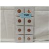 Image 1 : LOT 8 (UNC) LINCOLN MEMORIAL PENNIES: 1959, 62-D,