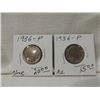 Image 1 : LOT 2 1936 (AU & UNC) FULL HORN BUFFALO NICKELS