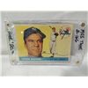 Image 1 : 1955 TOPPS #166 HANK SAUER BASEBALL CARD