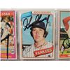 Image 3 : 9 CARD LOT AUTOGRAPHED BASEBALL CARDS