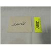 Image 1 : SATCHEL PAIGE CUT SIGNATURE AUTOGRAPH NO COA