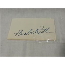 BABE RUTH SIGNATURE AUTOGRAPH NO COA
