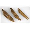 Image 2 : 3 Alaskan Inuit Harpoons Ivory & Bone