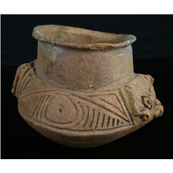 6 1/2"x 8 1/2" Taino Effigy Vessel