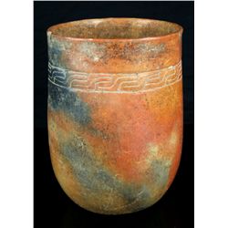 7 5/8"x 5 5/8" Mayan Cylinder Vase
